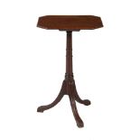 A George III mahogany tripod table or stand