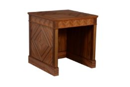 David Linley, a simulated rosewood quarter veneered and parcel gilt veneered desk
