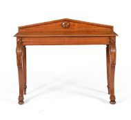 A William IV oak console table