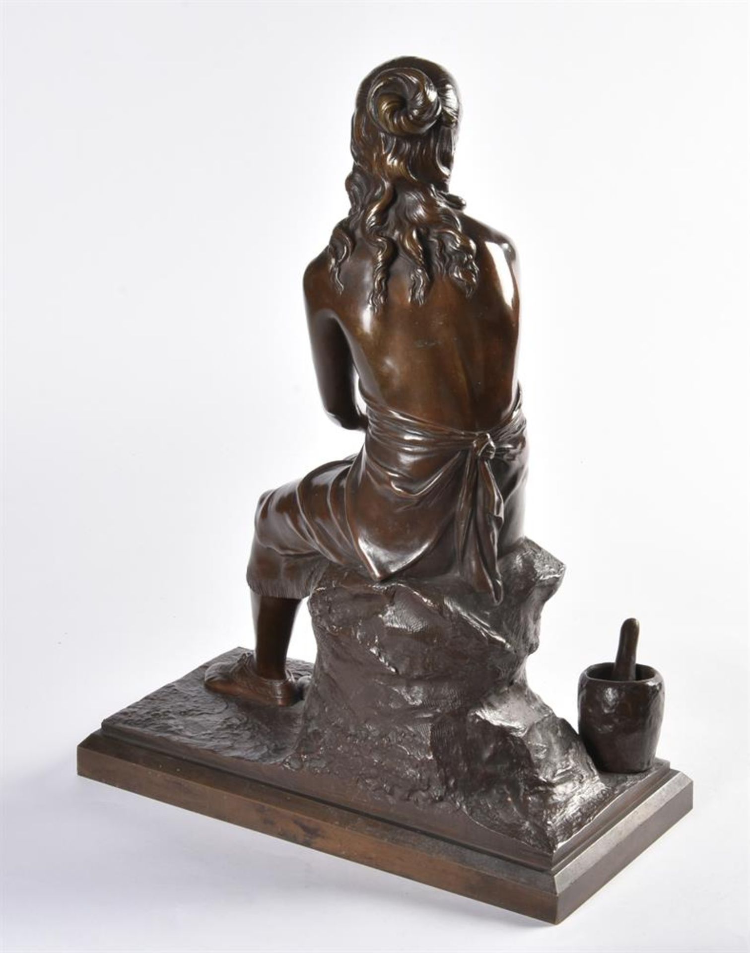 After Leon Pilet, (French, 1836-1916), A bronze figure of Minnehaha - Image 3 of 5