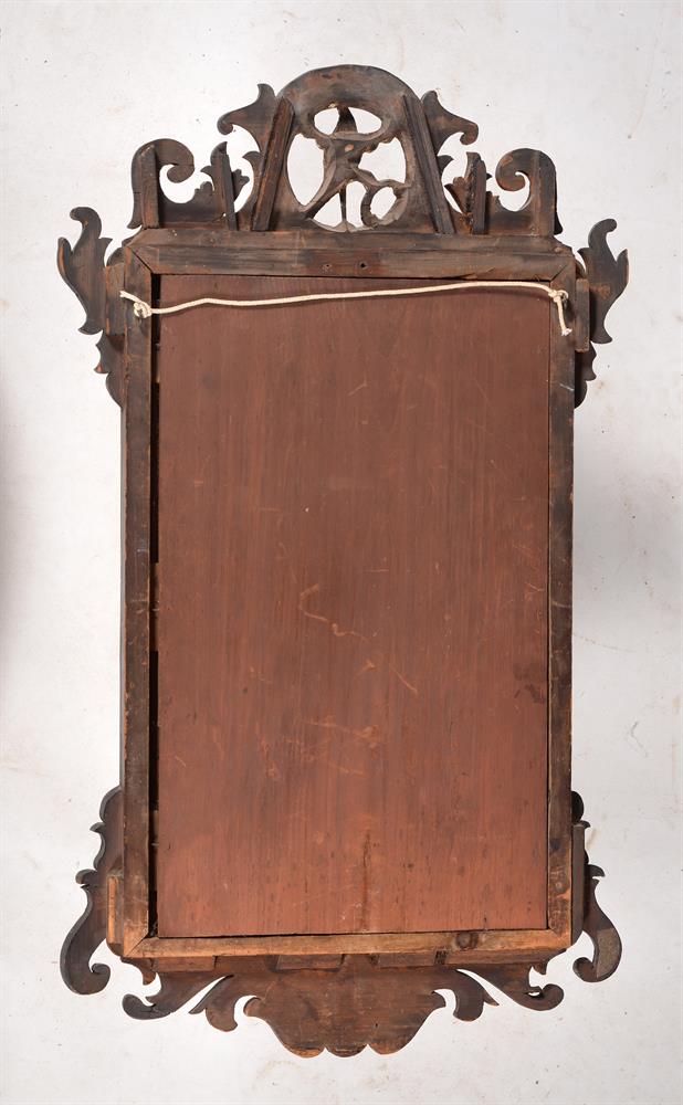 A George II mahogany and parcel gilt wall mirror - Image 2 of 2