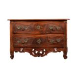 A French walnut commode