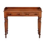 A Victorian mahogany writing table