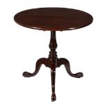 A George III mahogany tripod table