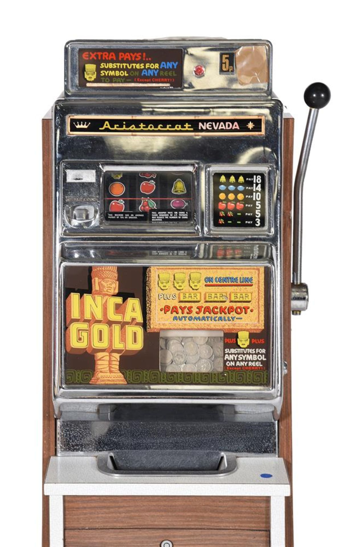 An Aristocrat 'Nevada' poker machine - Bild 2 aus 2