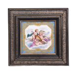 A Sevres style porcelain plaque