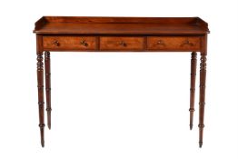A Regency mahogany dressing or writing table