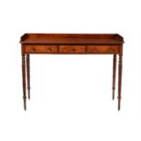 A Regency mahogany dressing or writing table