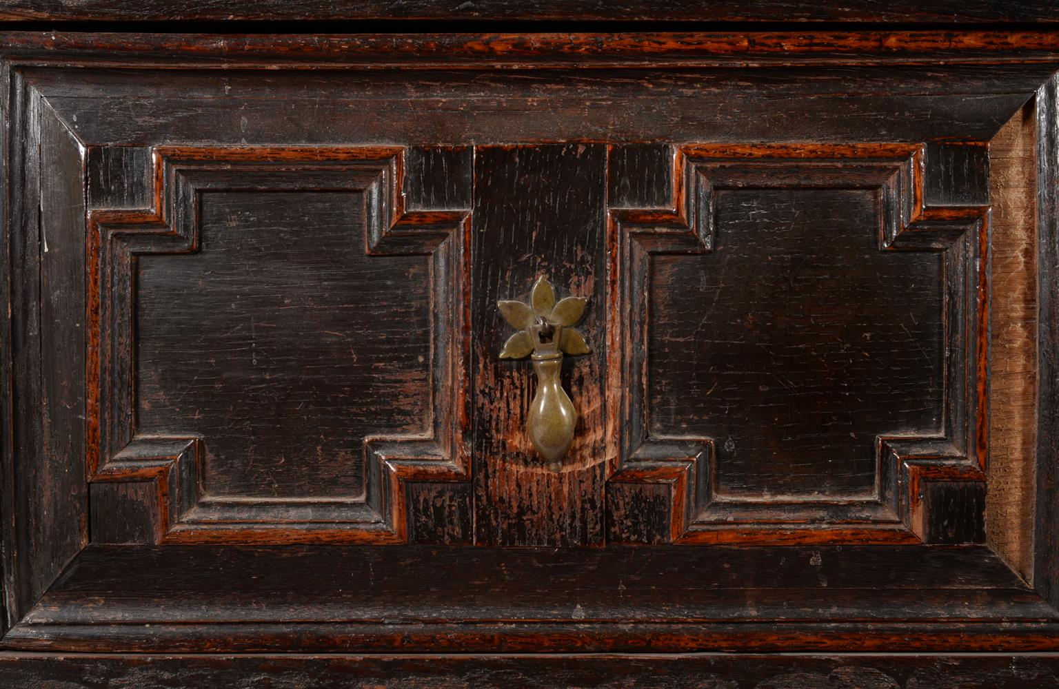 A Charles II oak chest of drawers - Image 3 of 3