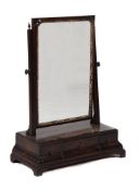 A George II mahogany dressing mirror