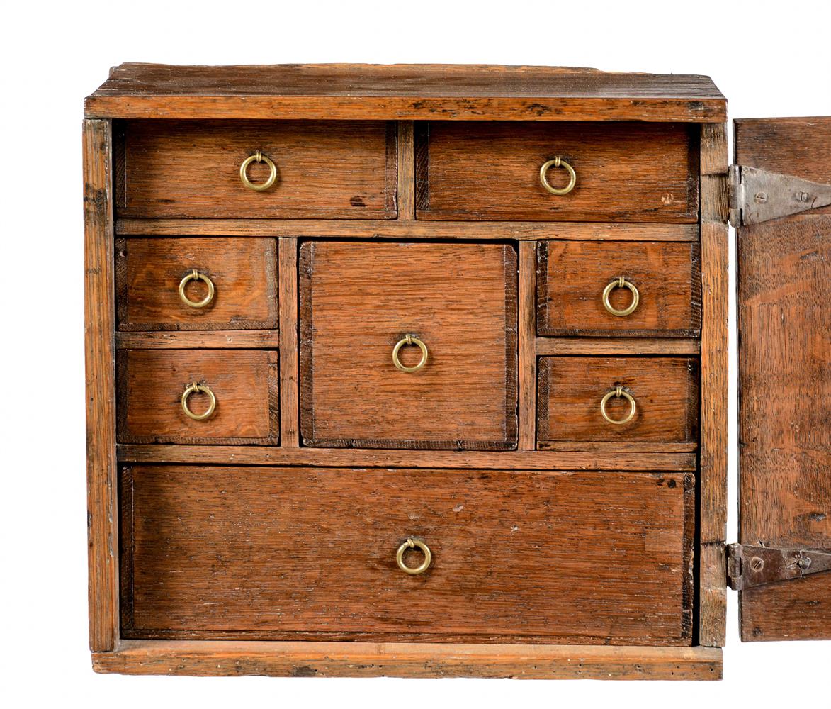 An oak spice or collectors cupboard - Image 2 of 3