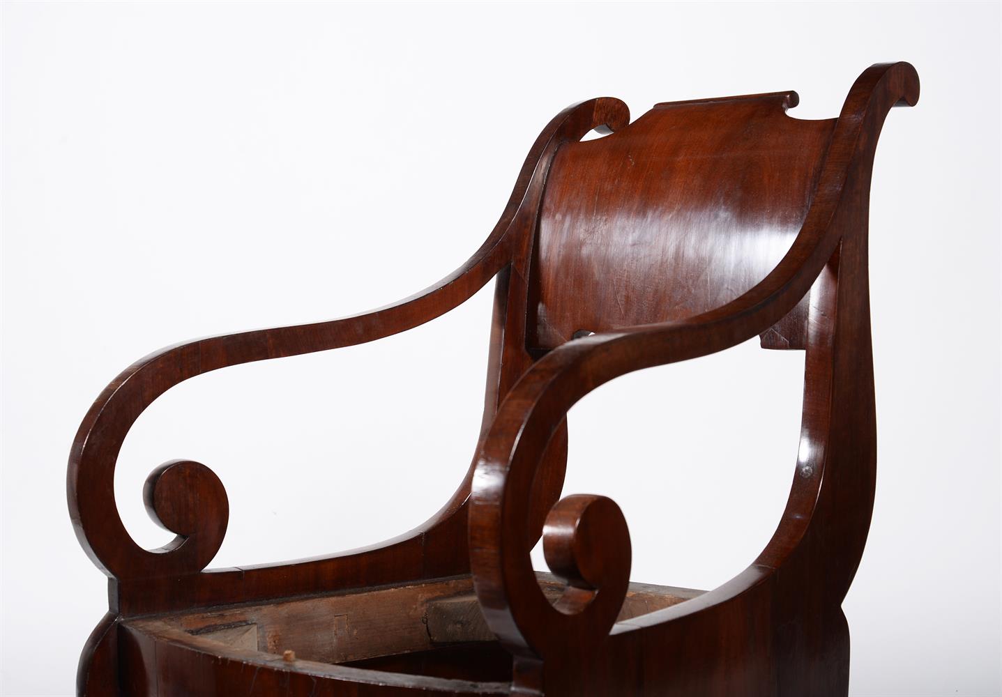 A pair of Continental mahogany armchairs - Image 2 of 2