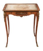Y A French kingwood and parquetry gilt-metal-mounted side table