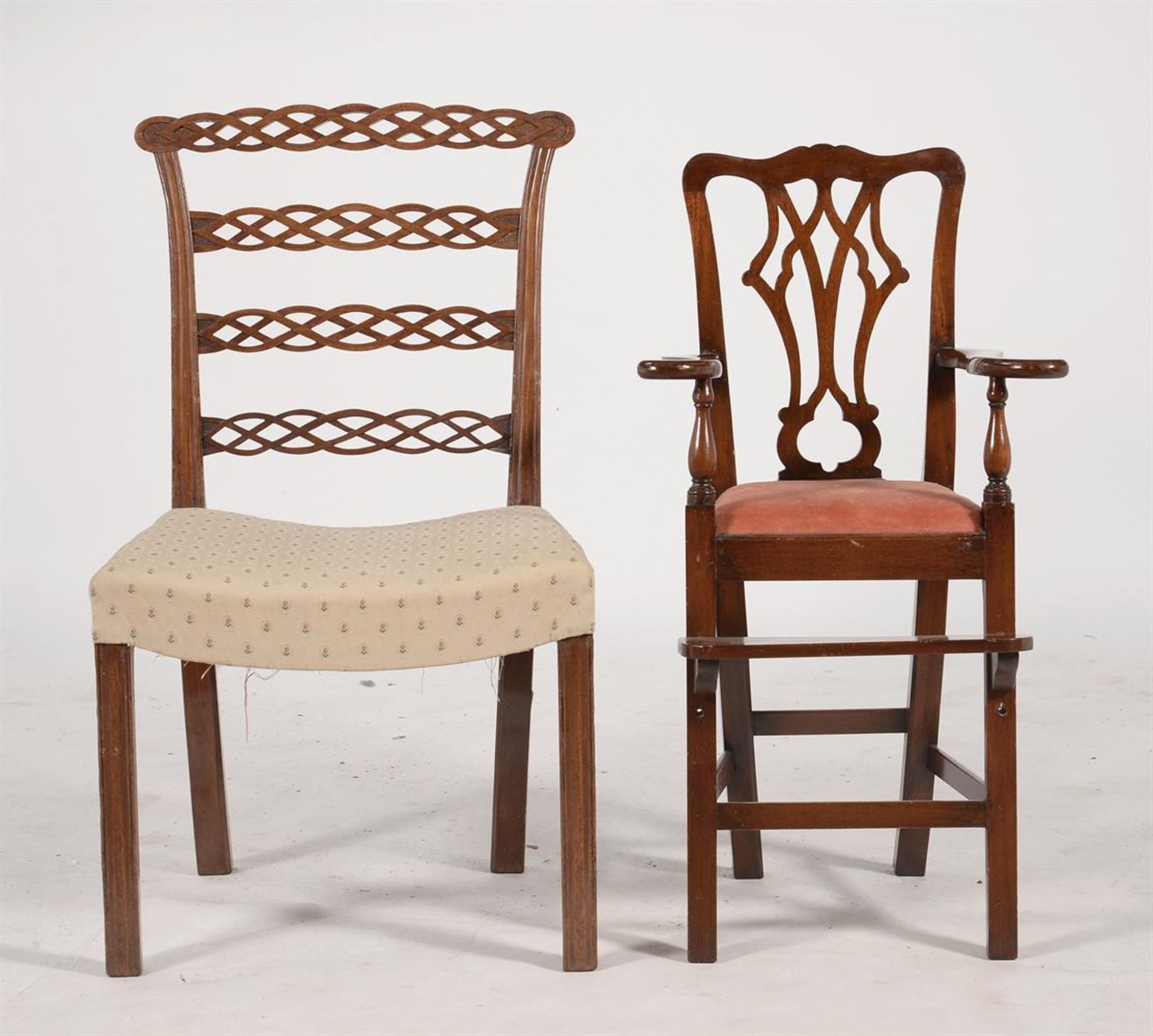 A mahogany side chair - Image 2 of 3