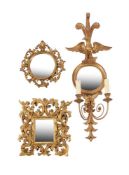 Two Italian, probably Florentine giltwood wall mirrors