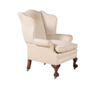 A mahogany armchair in George III style