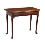 A George II mahogany rectangular tea table