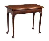 A George II mahogany rectangular tea table