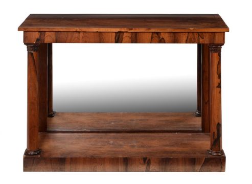 A George IV rosewood console table