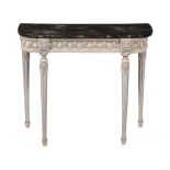 A French grey painted side table