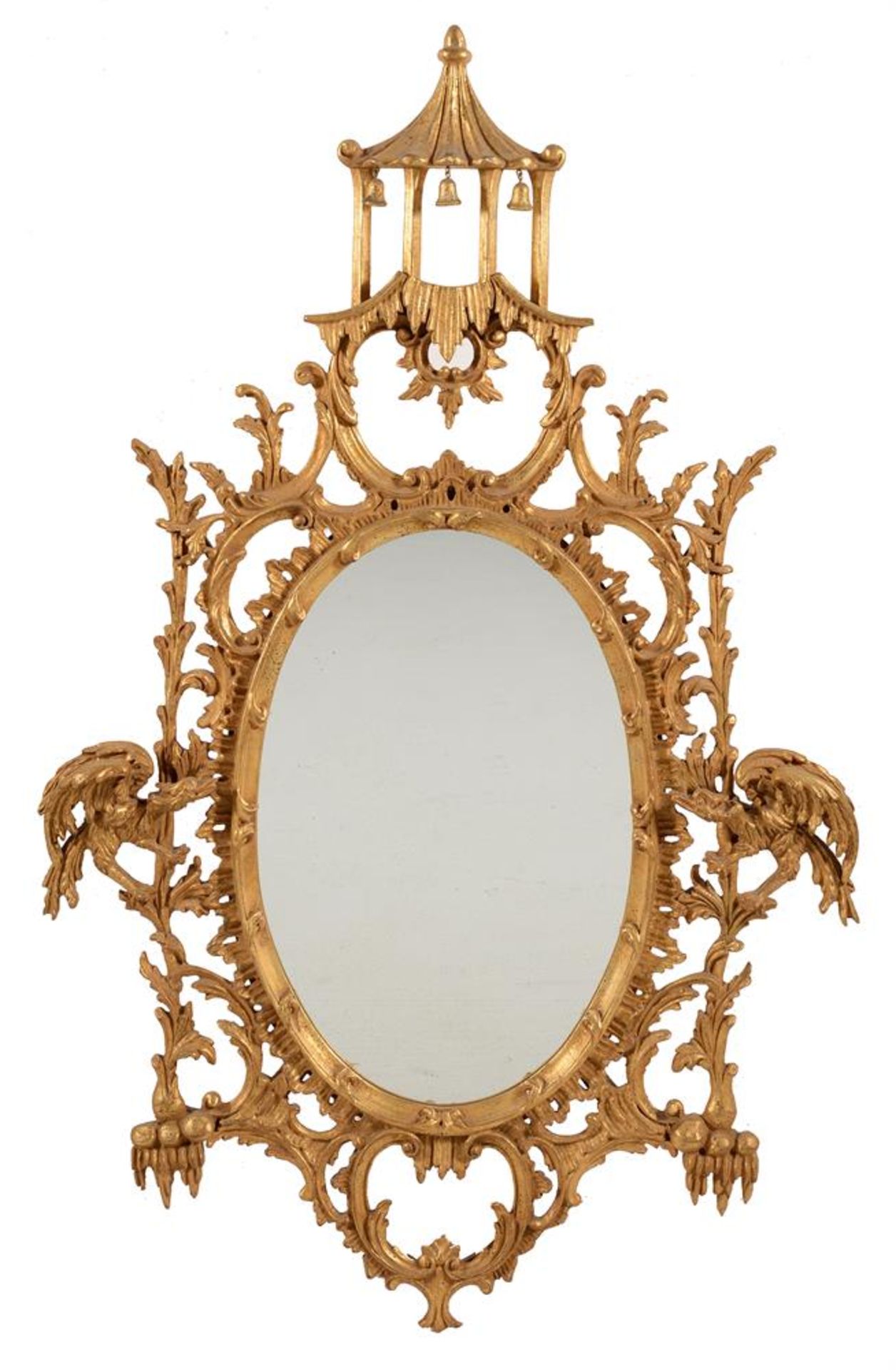 A pair of modern Italian giltwood wall mirrors