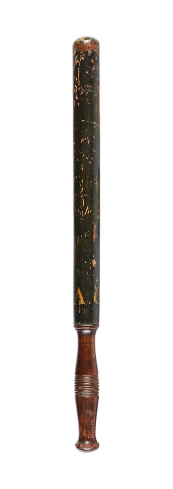 A William IV/Victorian turned and painted truncheon for the City of London - Image 2 of 2