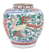 A Chinese 'Wucai' jar