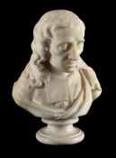After John Michael Rysbrack (1694-1770), a marble bust of John Milton (1608-74)