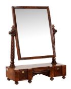 A Victorian mahogany dressing mirror