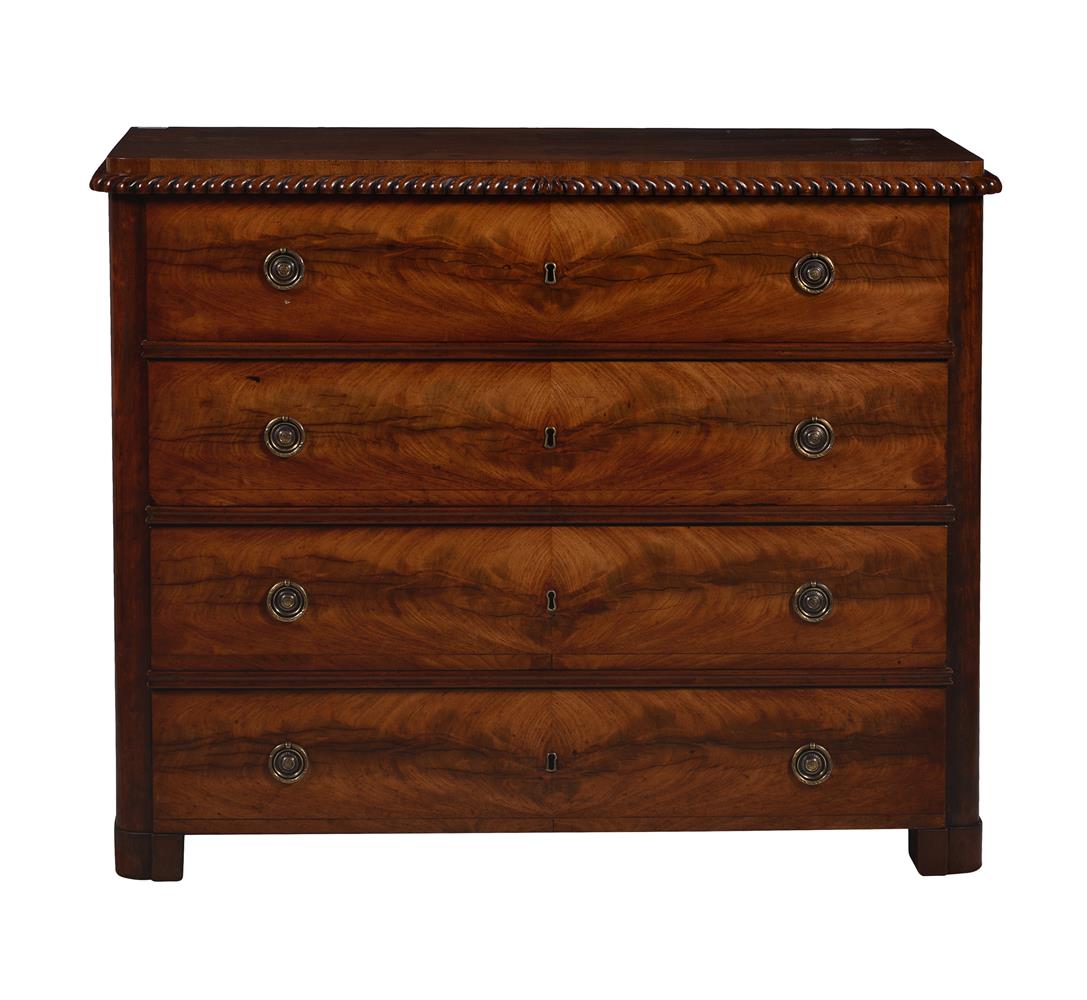 A Victorian mahogany chest of drawers in Louis Philippe taste