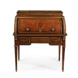 Y A French kingwood, rosewood gilt-metal mounted inlaid cylinder bureau