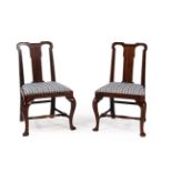 A pair of George II side chairs