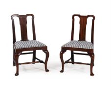 A pair of George II side chairs