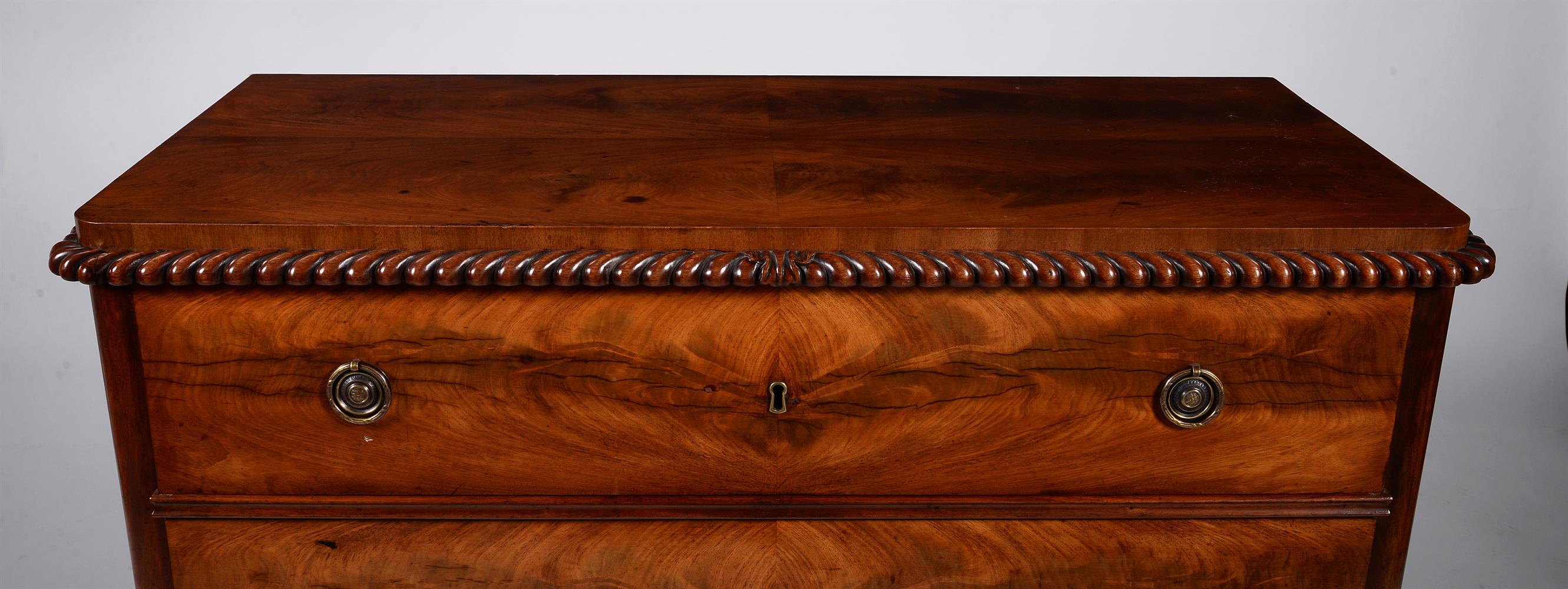 A Victorian mahogany chest of drawers in Louis Philippe taste - Image 2 of 3