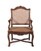 A French walnut armchair