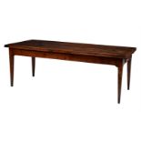 A French chestnut draw leaf dining table