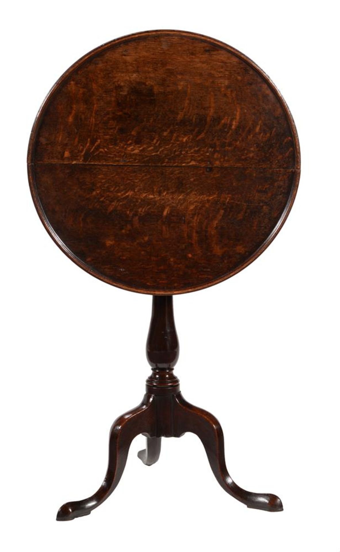 A George III oak occasional table - Image 2 of 4