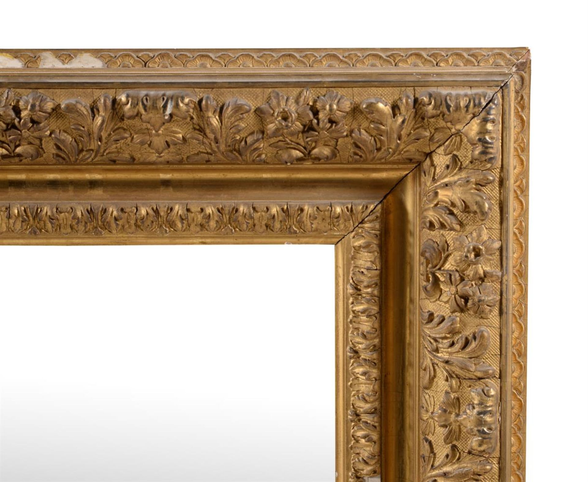 A Victorian giltwood and composition picture frame - Image 2 of 3
