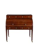 A George IV mahogany cylinder bureau