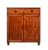 A George IV mahogany press cupboard