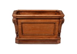 An early Victorian mahogany wine cooler