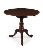 A George III mahogany tripod table