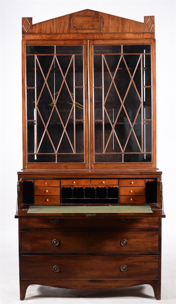 A Regency mahogany secretaire bookcase - Image 2 of 3