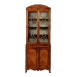 A mahogany bookcase