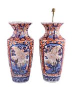 A pair of Imari vases