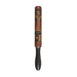 A Victorian painted wood truncheon