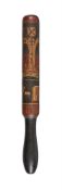 A Victorian painted wood truncheon