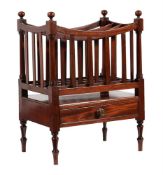 A Regency mahogany Canterbury