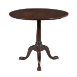 A George II mahogany tripod table