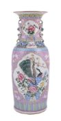 A large Chinese Famille Rose vase